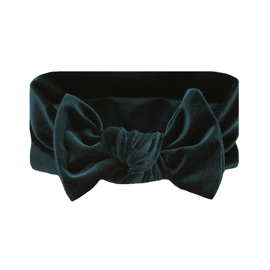 Velvet Knot Headband (Emerald)