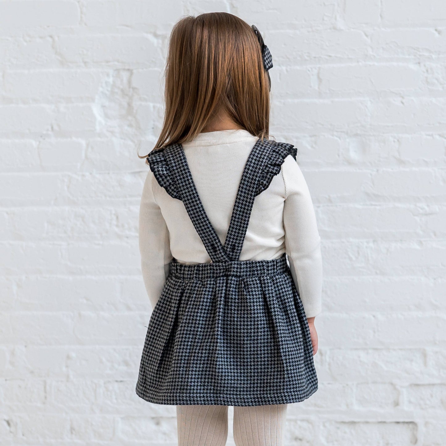 Flannel Skirt Suspenders (Houndstooth)