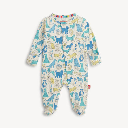 Blue It's A Paw-ty Right Fit Footie