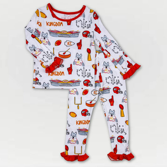 Kingdom Ruffle Bamboo Pajama Set