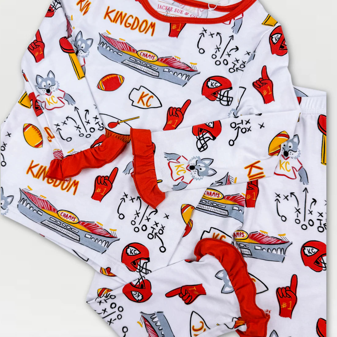 Kingdom Ruffle Bamboo Pajama Set