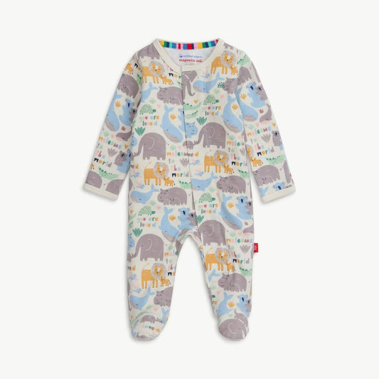 Little Lovin Organic Cotton Magnetic Footie