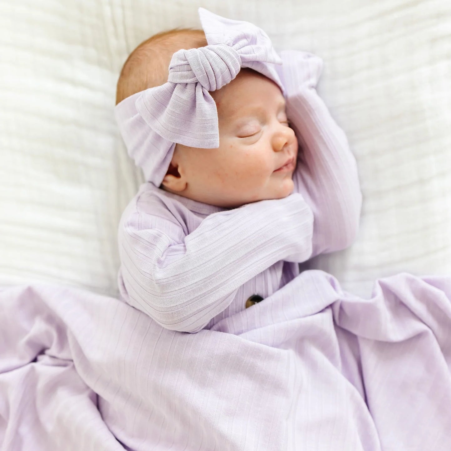 Lola Ribbed Swaddle Blanket