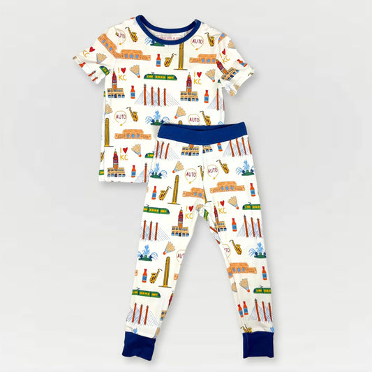 I Love KC Unisex Bamboo Pajama Set