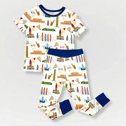 I Love KC Unisex Bamboo Pajama Set