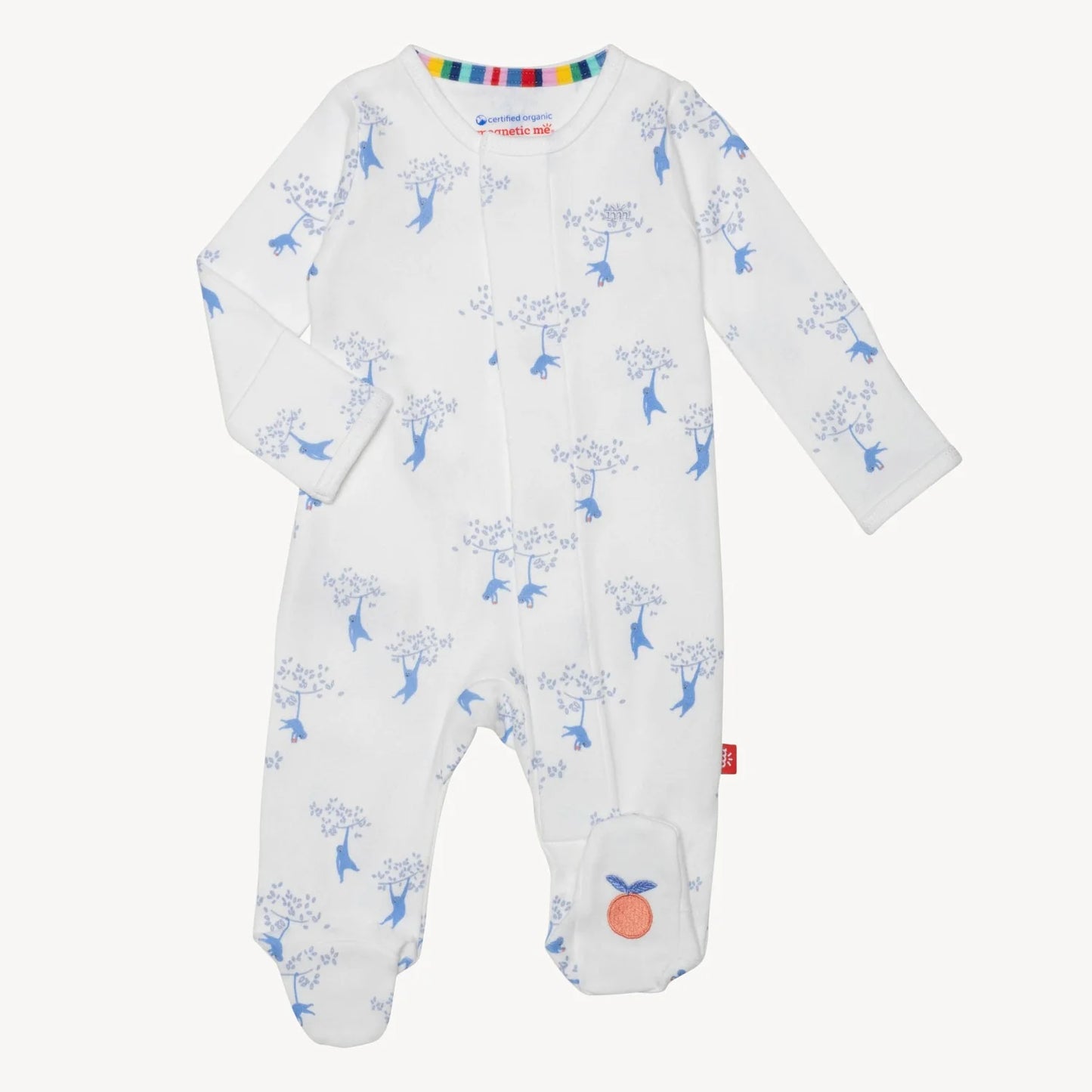 Love Our Friend Chimp Organic Cotton Magnetic Footie