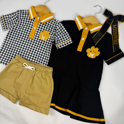 MIZZ-Inspired Gingham Polo