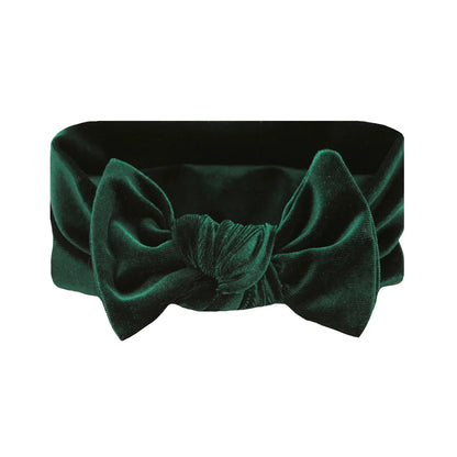 Velvet Knot Headband (Pine)