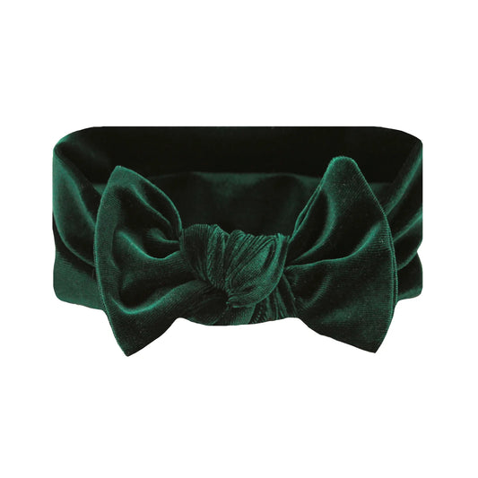 Velvet Knot Headband (Pine)