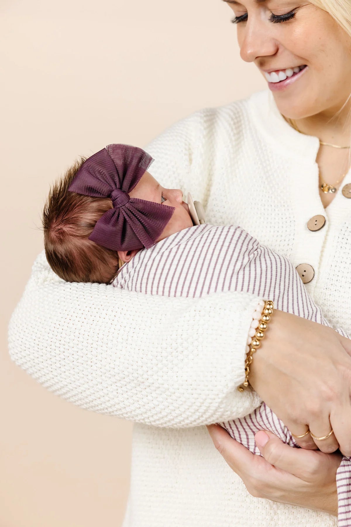 Vivian Ribbed Swaddle Blanket